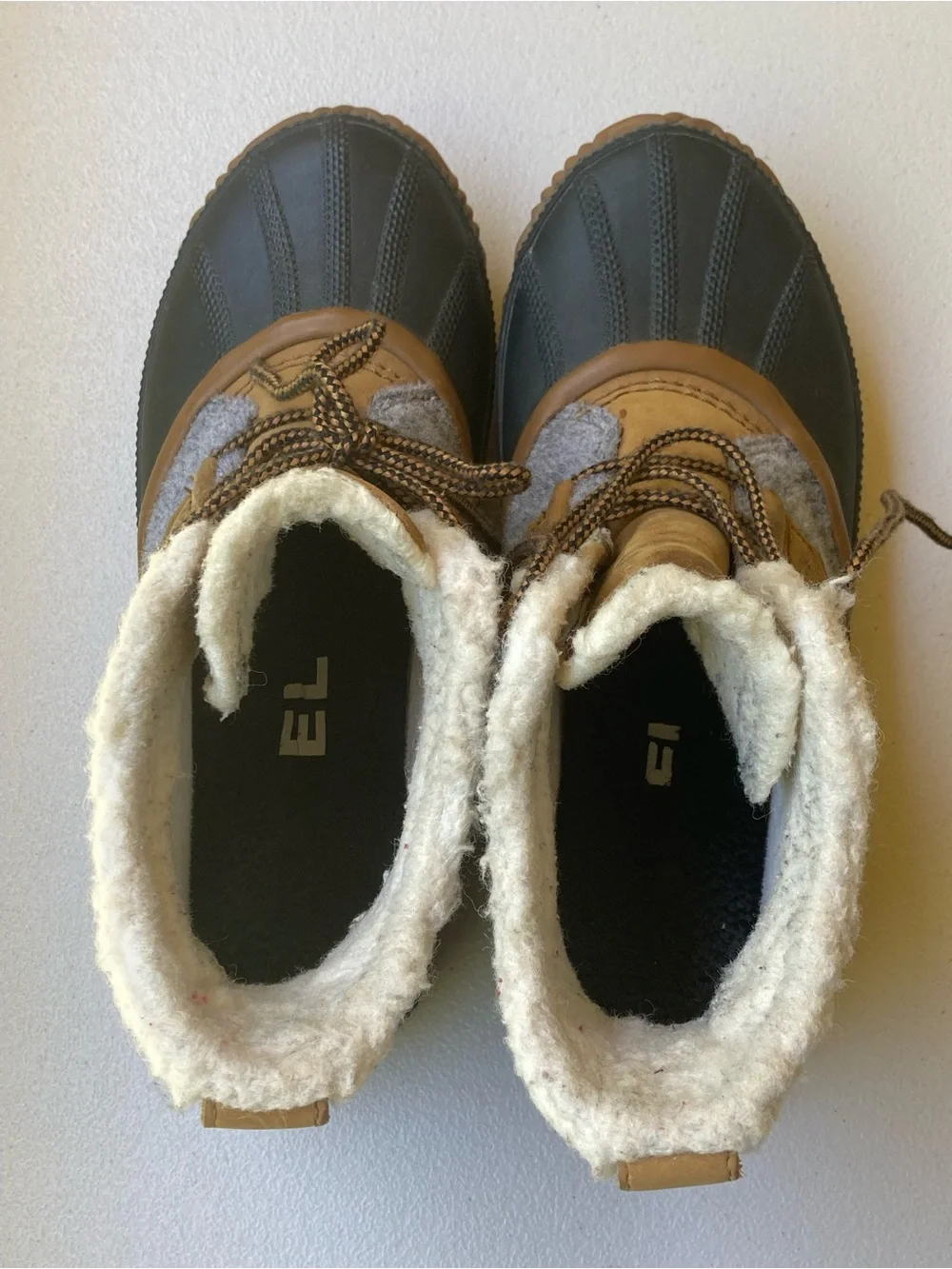 Sorel Out N About Rubber Duck Boots Winter Boots Grey Black Size 8.5